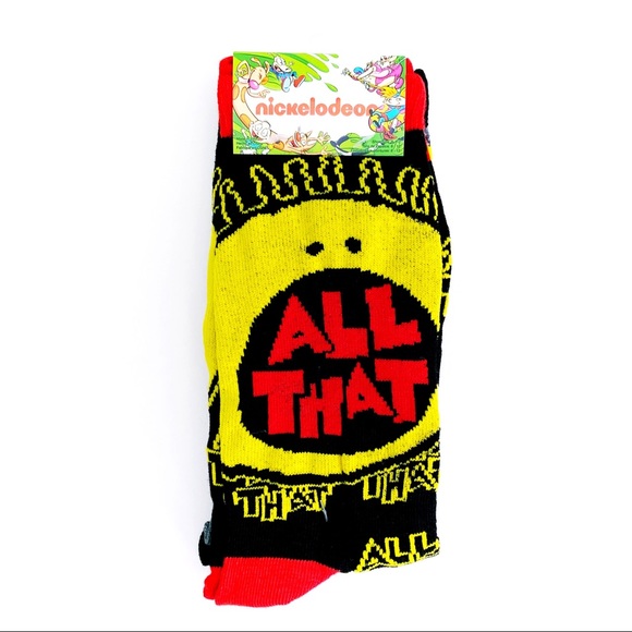 Nickelodeon All That Crew Socks Retro 90s TV Mens Womens Fun Gift - Picture 2 of 7